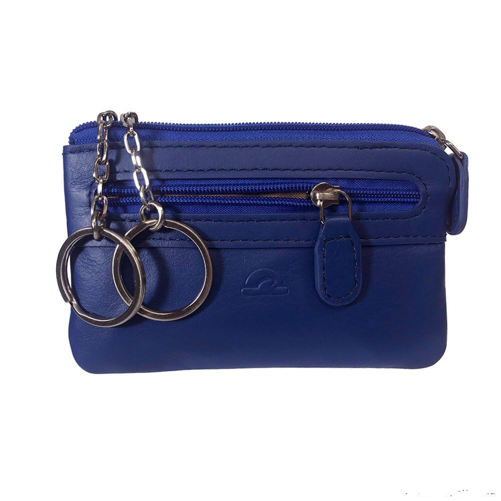 Tony Perotti New Rainbow 359 bluette — the two key rings pulled out of the pouch, each on its own chain