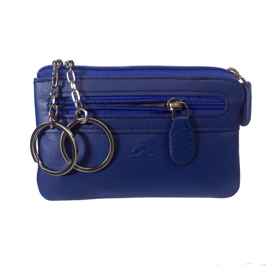 Tony Perotti New Rainbow 359 bluette — the two key rings pulled out of the pouch, each on its own chain