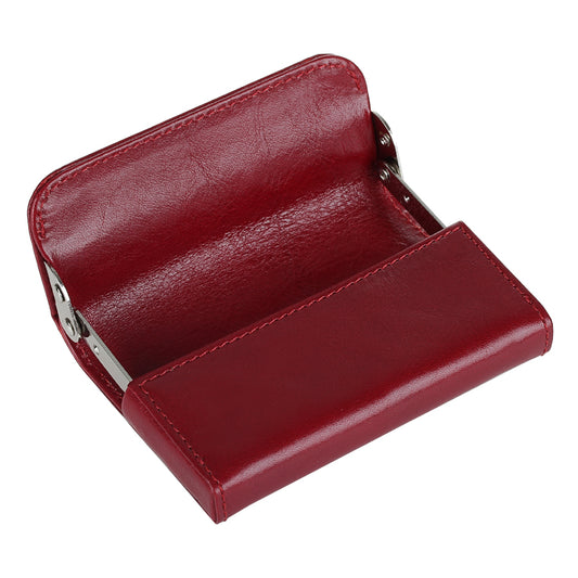 Tony Perotti Italico 2680 rosso — open, with the lid raised and the front panel folded down on its metal hinges