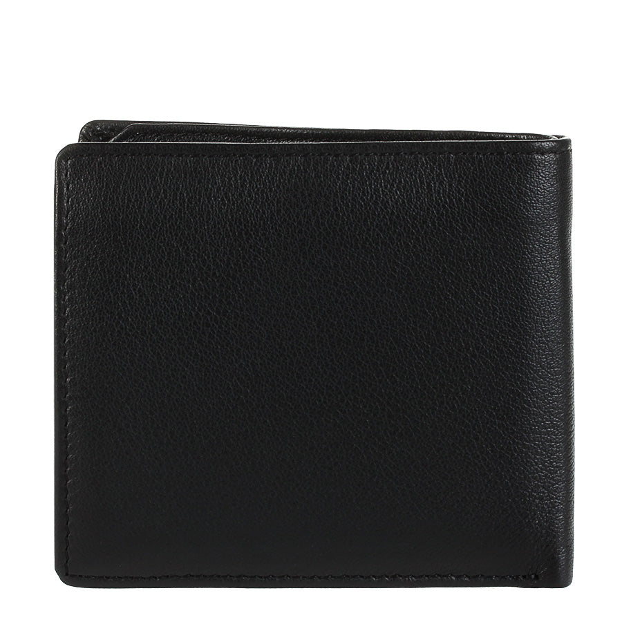 Back of the black Cortina 5047 bifold wallet