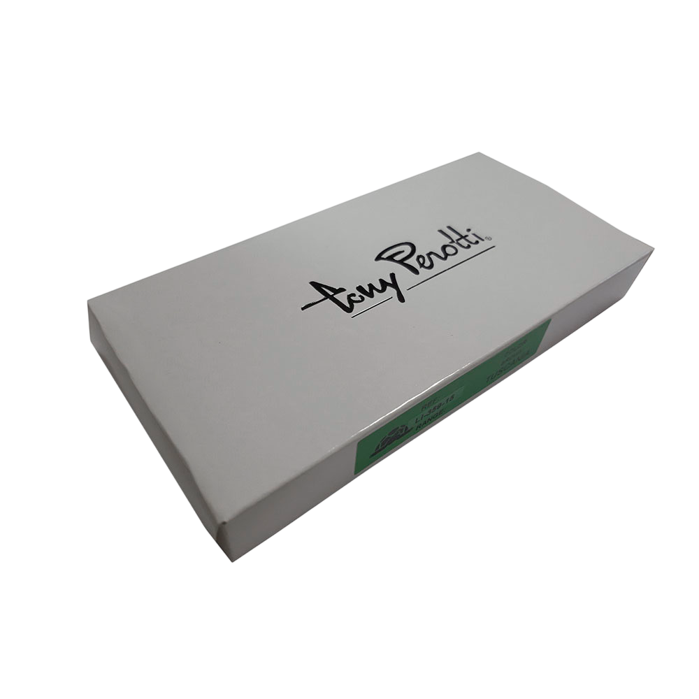 White branded Tony Perotti box supplied with the key pouch, handcrafted in Italy — Italico 3297 rosso