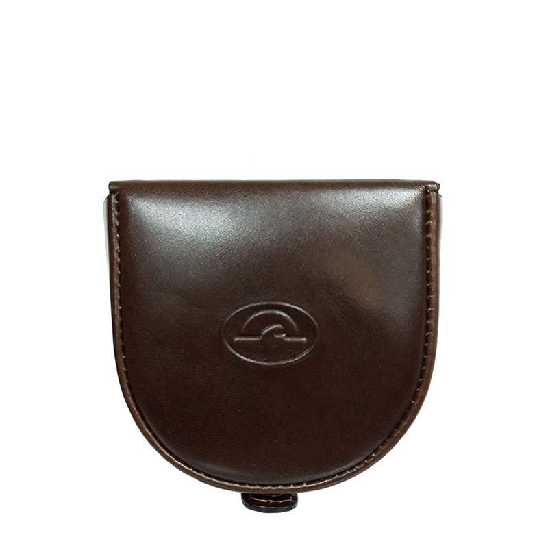 Tony Perotti dark brown bull leather coin pouch — Italico 1196 moro
