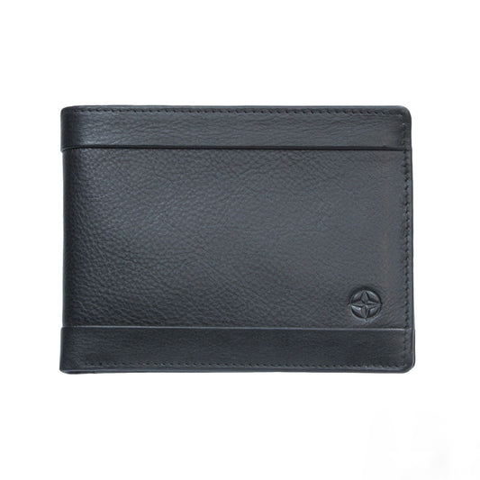 Tony Perotti black calf leather card wallet — Cortina 32308 nero