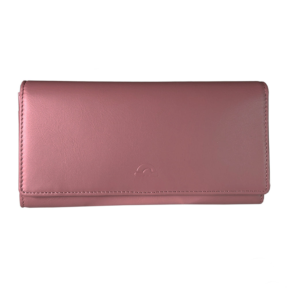 Tony Perotti New Rainbow wallet in powder pink - front view