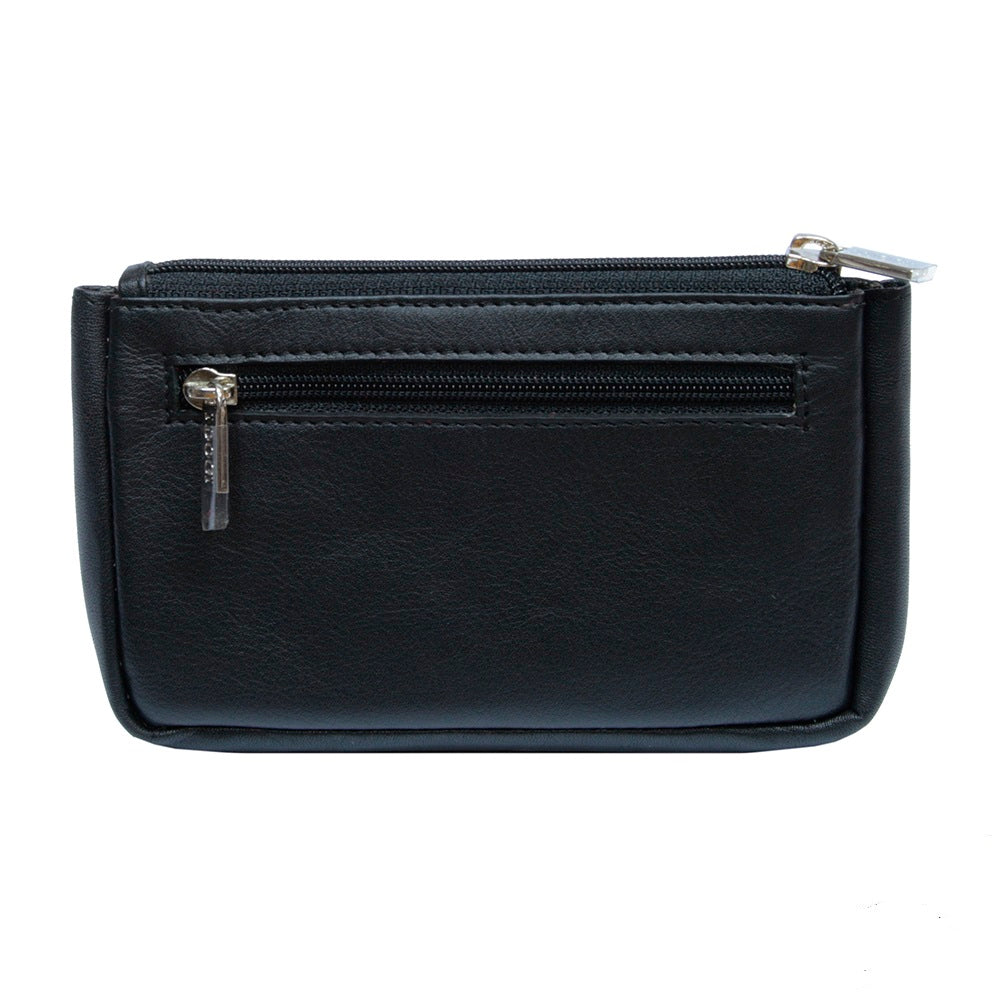 Tony Perotti Cortina 5060 nero — back with the zipped pocket and the «I DOGI» engraved zip pull