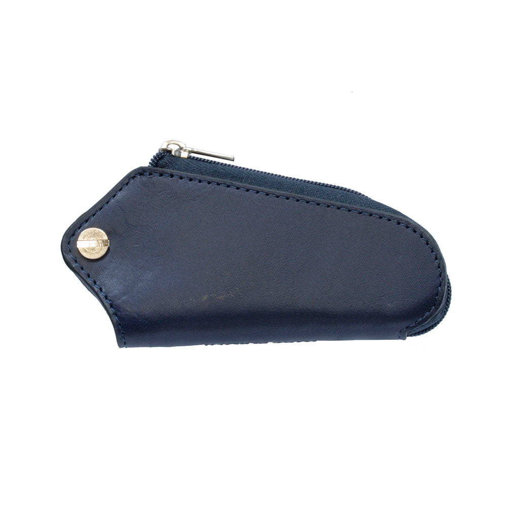 Tony Perotti Nevada 2694 navy — lying at an angle, showing the tapered shape and the silver zip pull