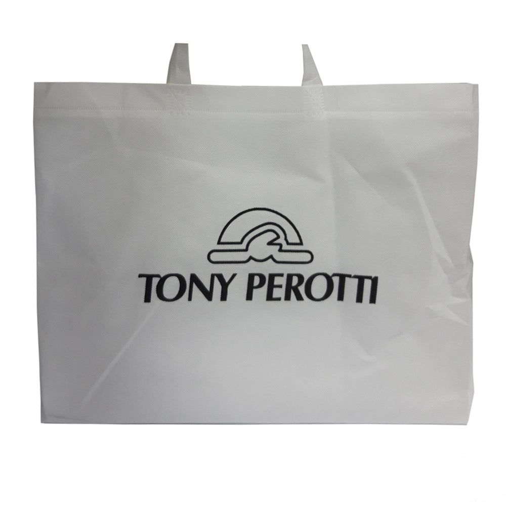 White branded Tony Perotti dust bag supplied with the Italico 9137-20 crossbody bag
