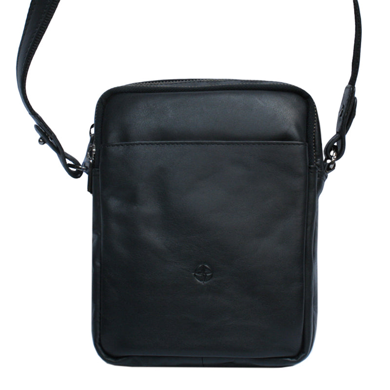 Side view of the Cortina 6049 showing its slim 5 cm body and both compartment zips