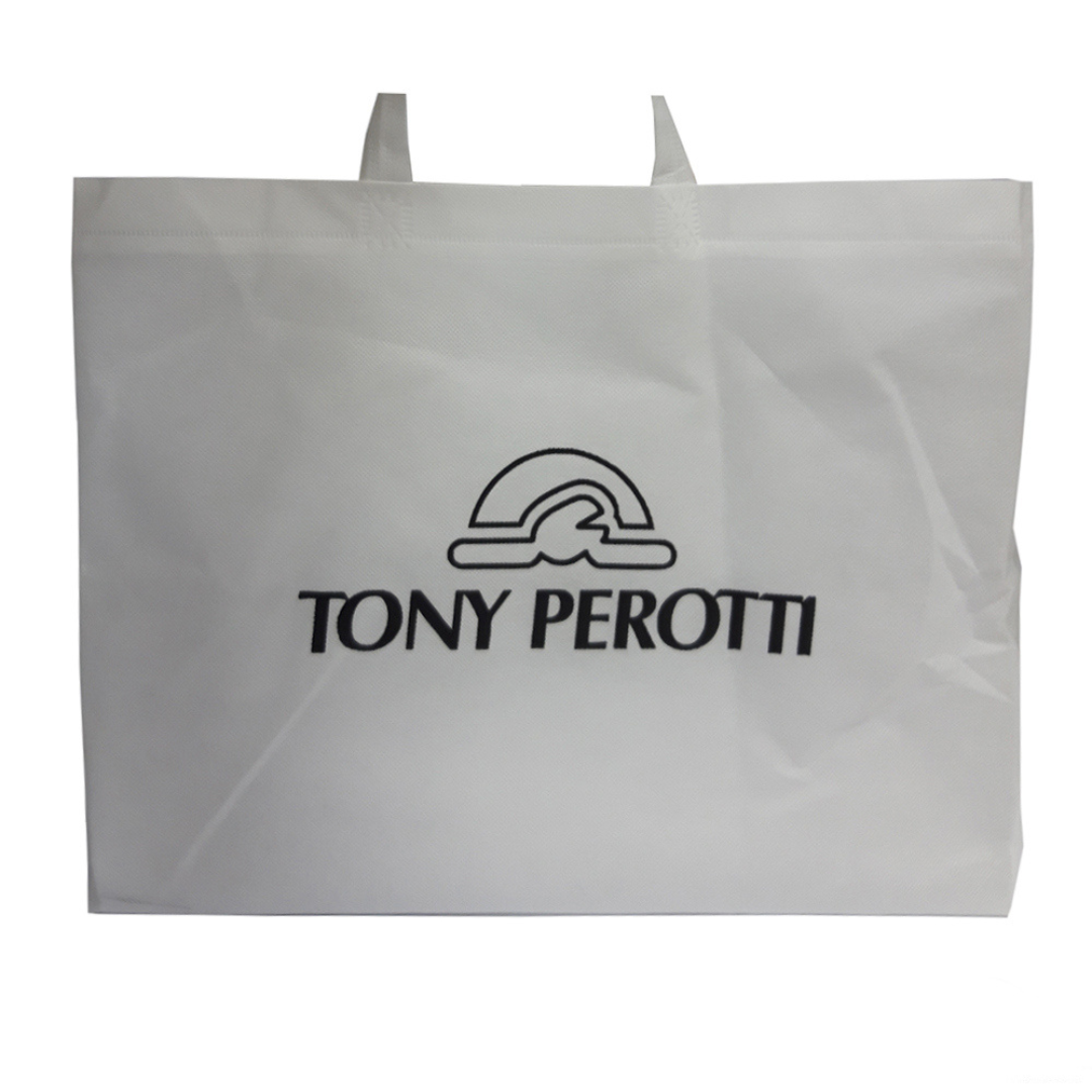 White branded Tony Perotti dust bag supplied with the Italico 9148-17 crossbody bag
