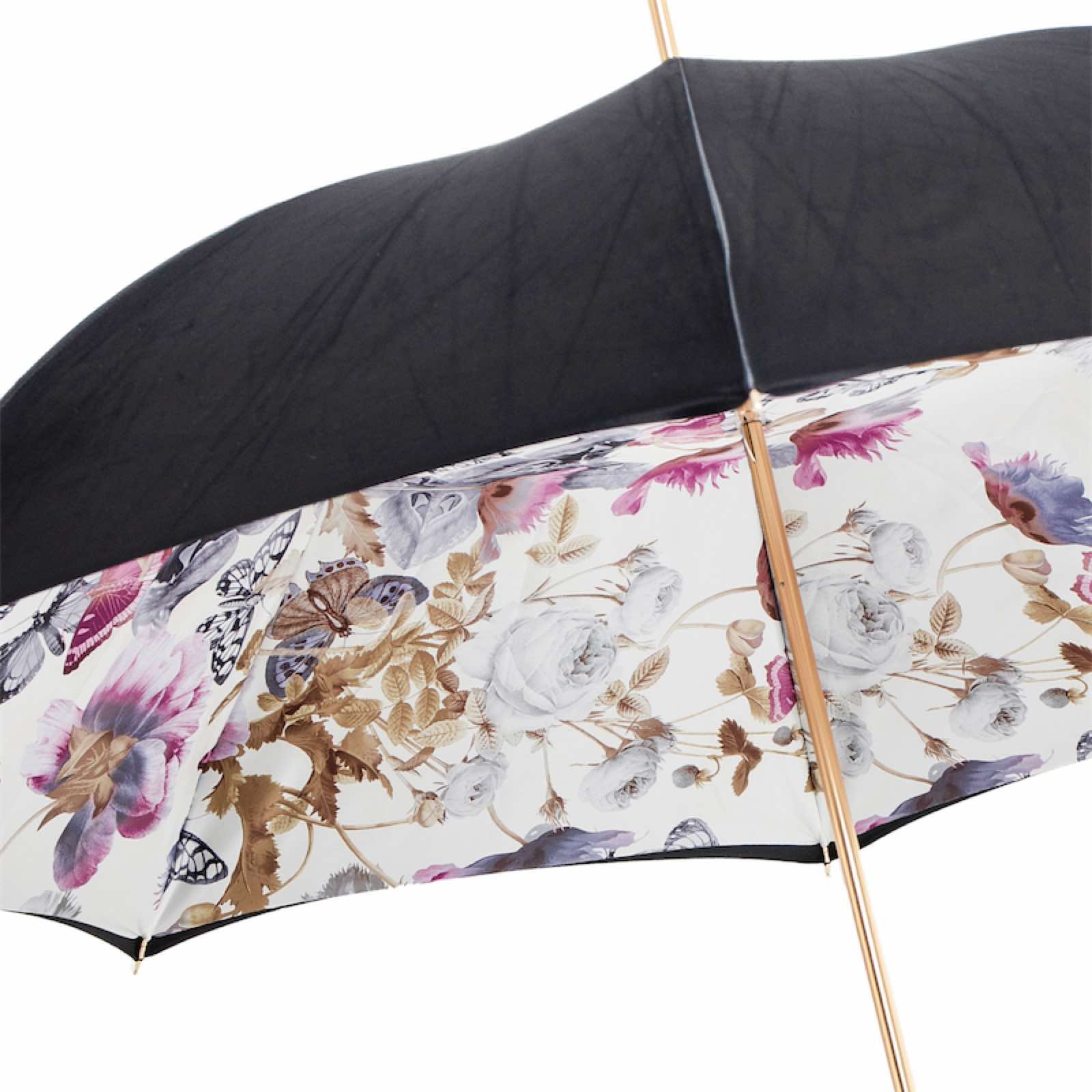 Pasotti double layer umbrella dome with butterflies - img 1