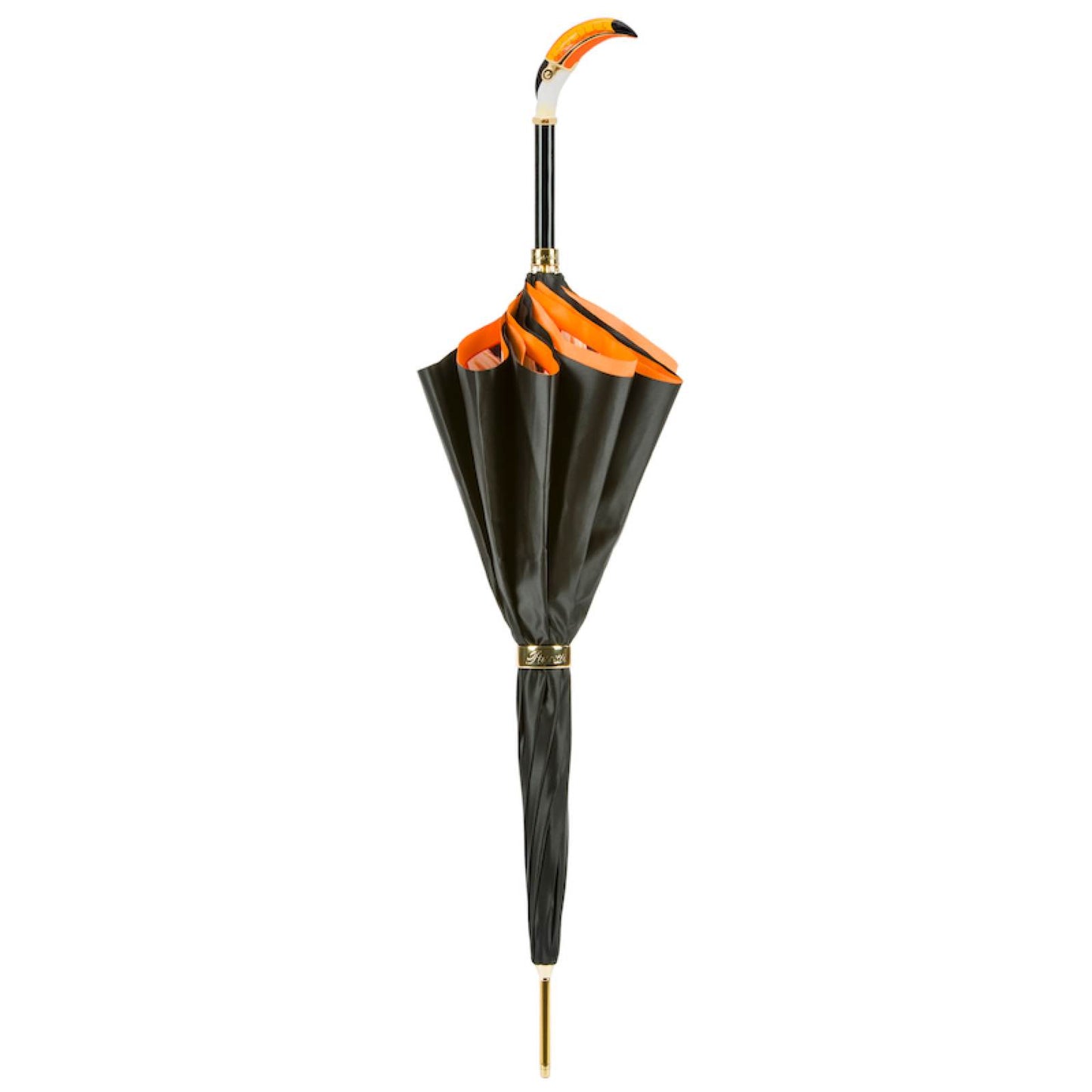 Pasotti Toucan cane umbrella folded down