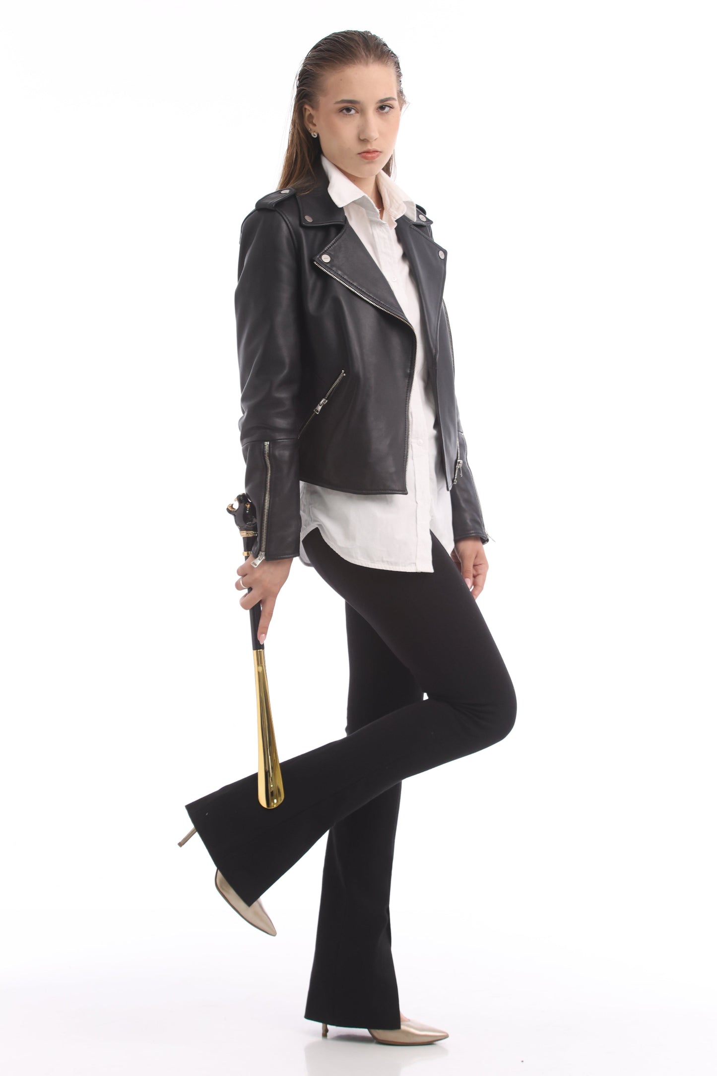 Pasotti Shoehorn with Black Panther and Crystals — CS K1NE