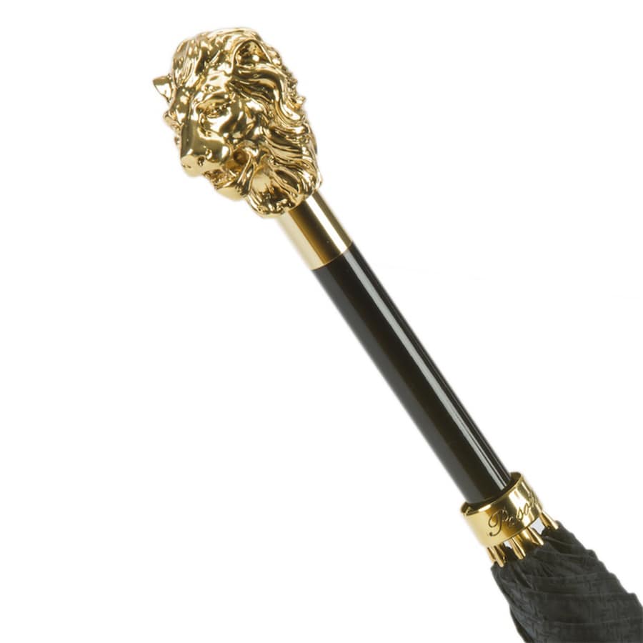 Umbrella cane men's black with handle Golden Lion Pasotti 479 51399-3 W37