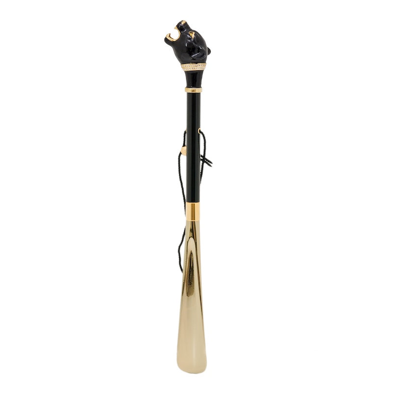 Pasotti shoe horn with black panther and crystals - img 2