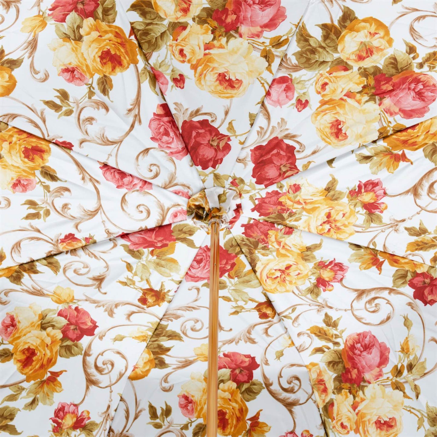 Pasotti vintage umbrella double-layered dome with roses - img 2