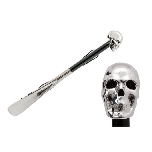 Pasotti luxury silver skull shoehorn CS W33