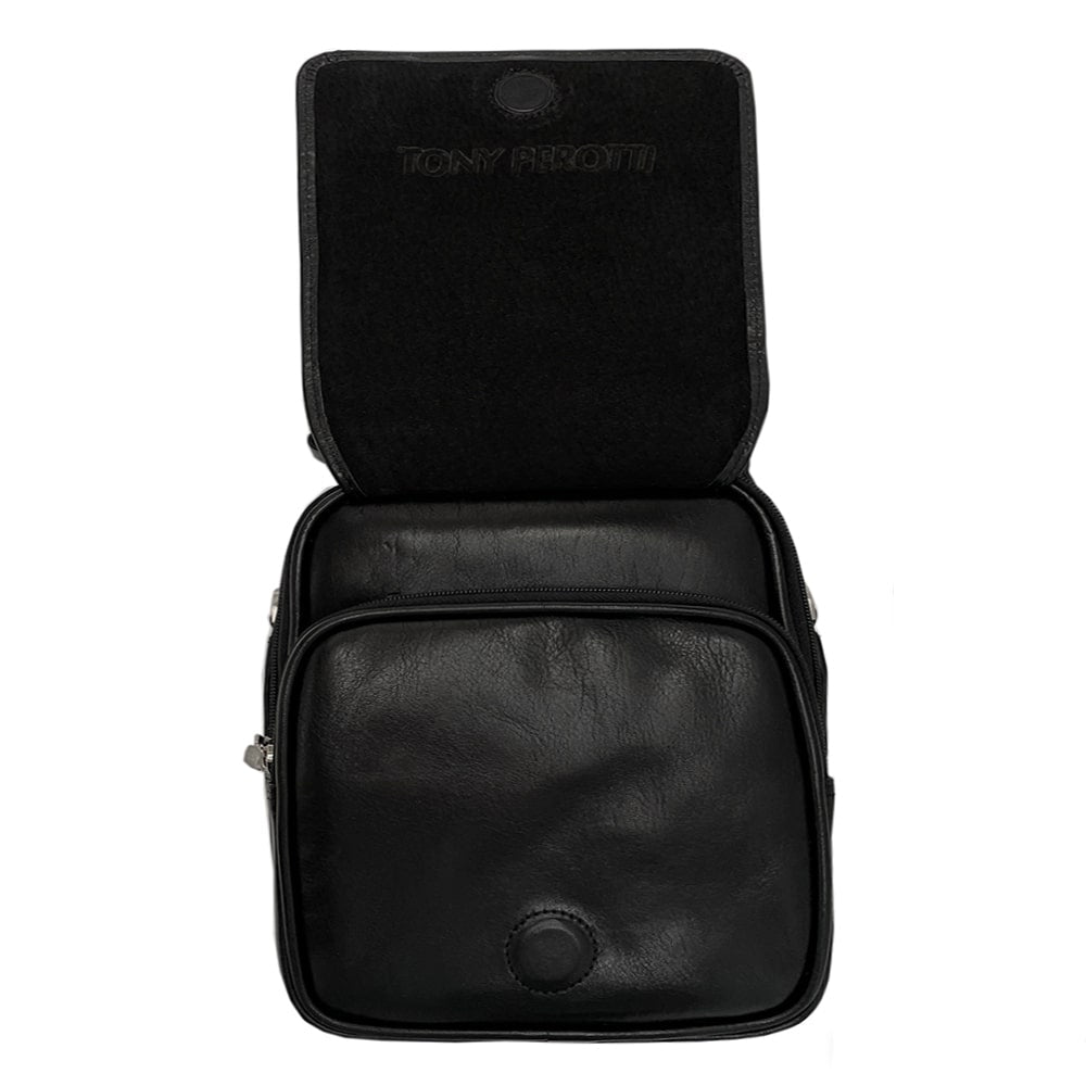 Bag men's leather black Tony Perotti Italico 8381-25 nero