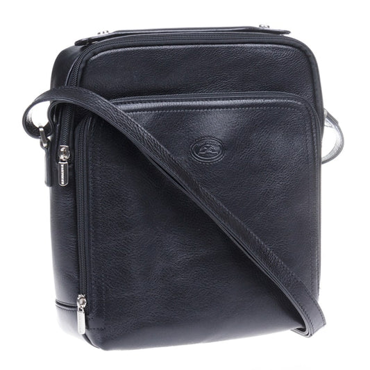 Bag men's leather black Tony Perotti Italico 9188-22 nero