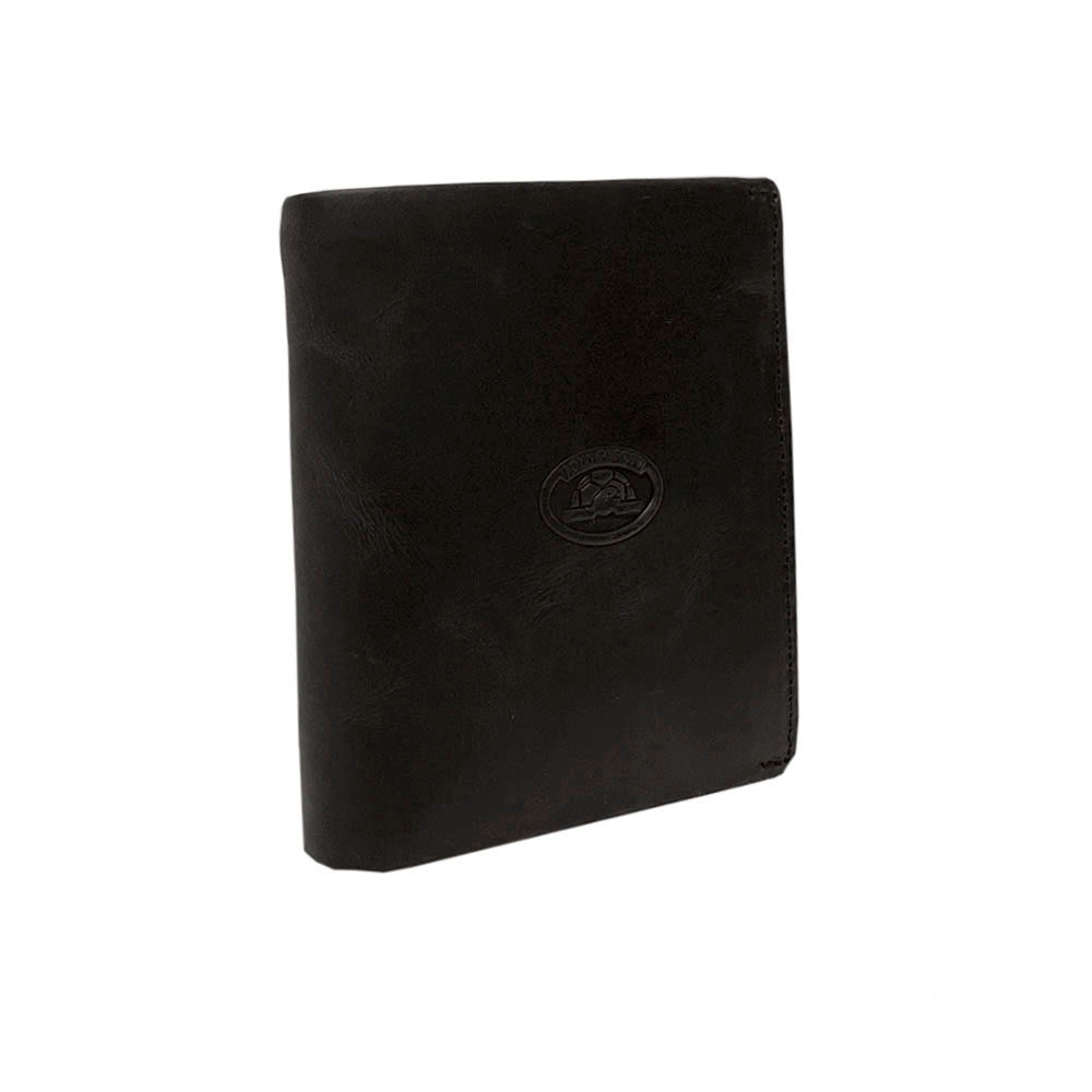 Tony Perotti Heren Zwart Leren Portemonnee met Vintage Look - Arno 1165 nero