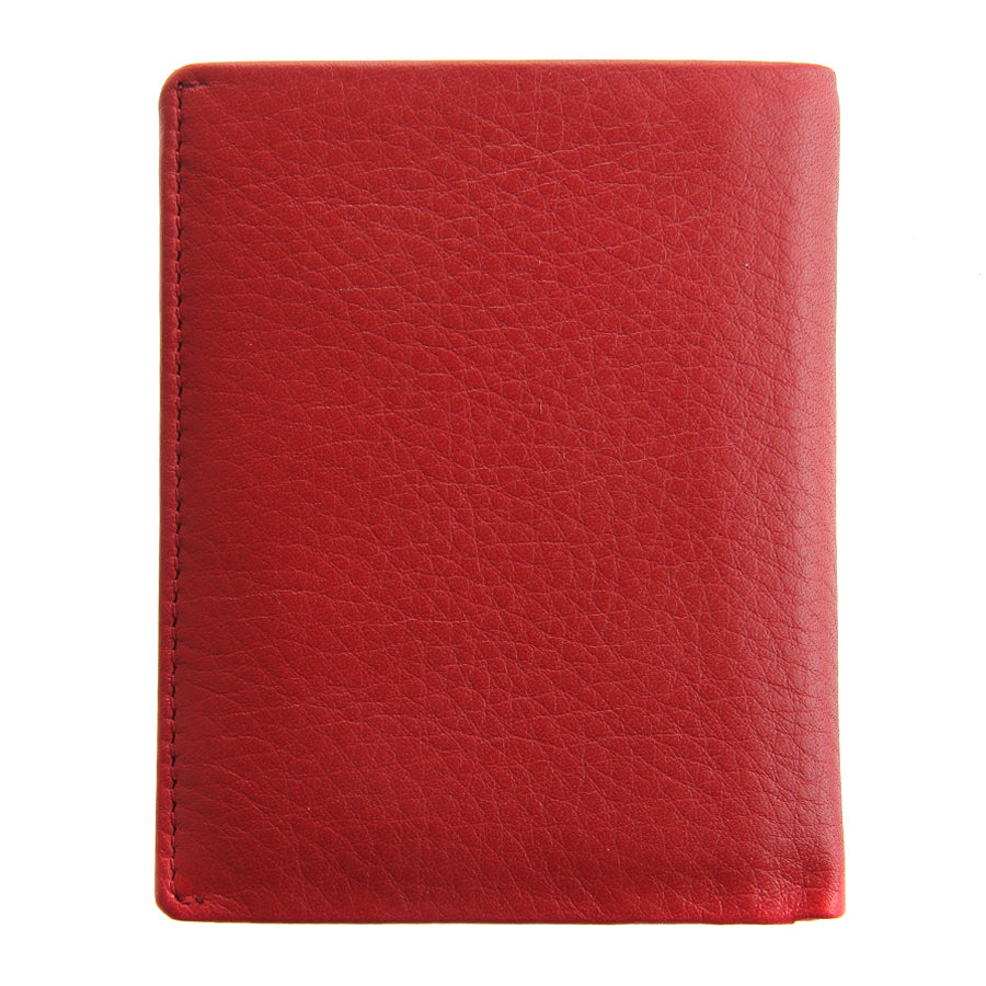 Tony Perotti red leather wallet on a white background