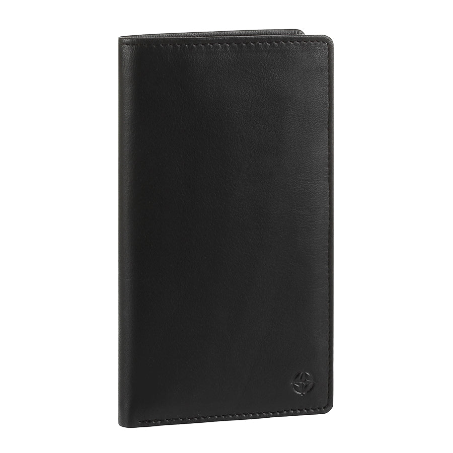 Tony Perotti Cortina 5024 Nero slim black leather long wallet side view