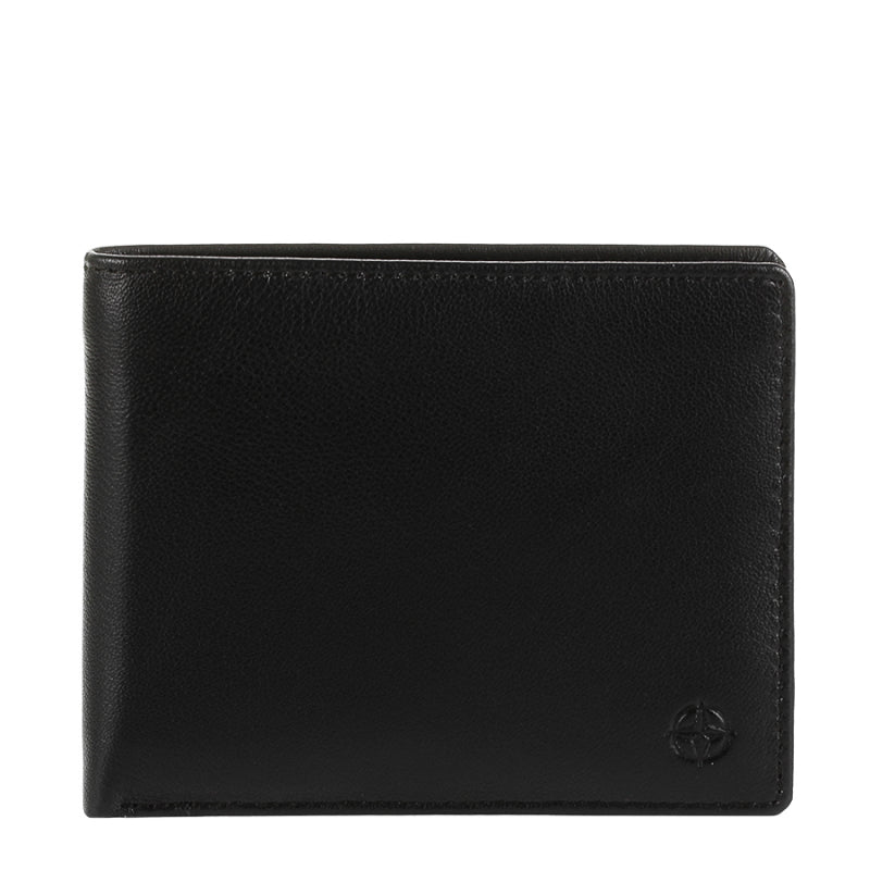 Tony Perotti Men’s Black Leather Bifold Wallet — Cortina 5035 Nero