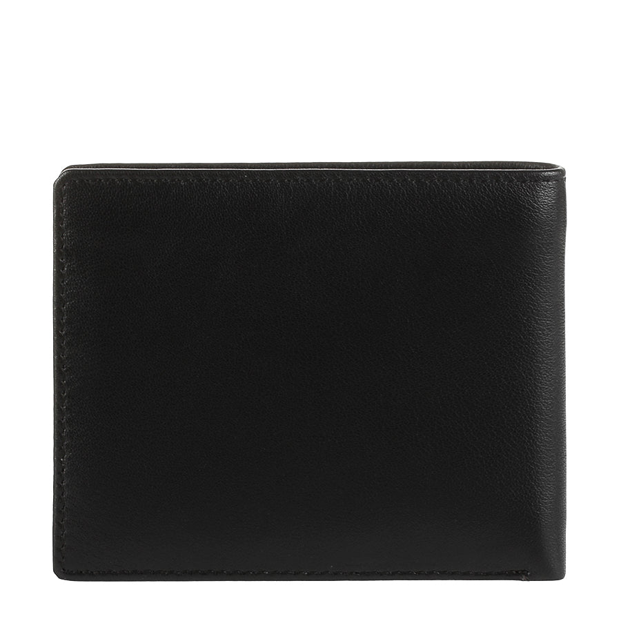 Tony Perotti Men’s Black Leather Bifold Wallet — Cortina 5035 Nero