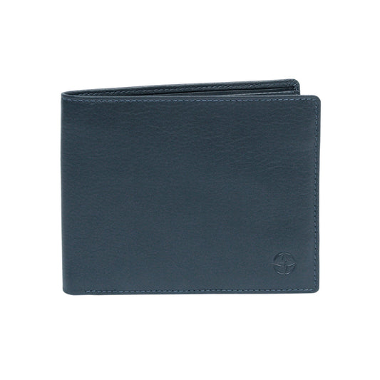 Tony Perotti Men’s Dark Blue Leather Bifold Wallet — Cortina 5035 Navy