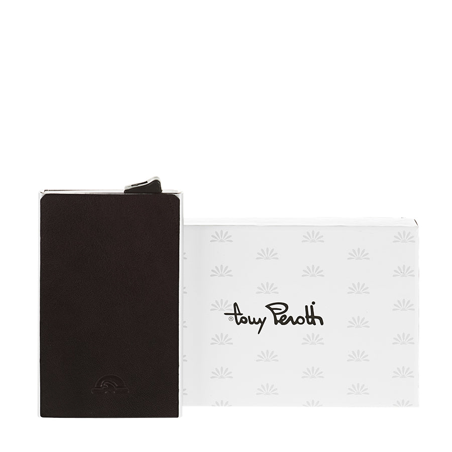 Tony Perotti Nevada 3771 moro — the card holder with its white Tony Perotti box