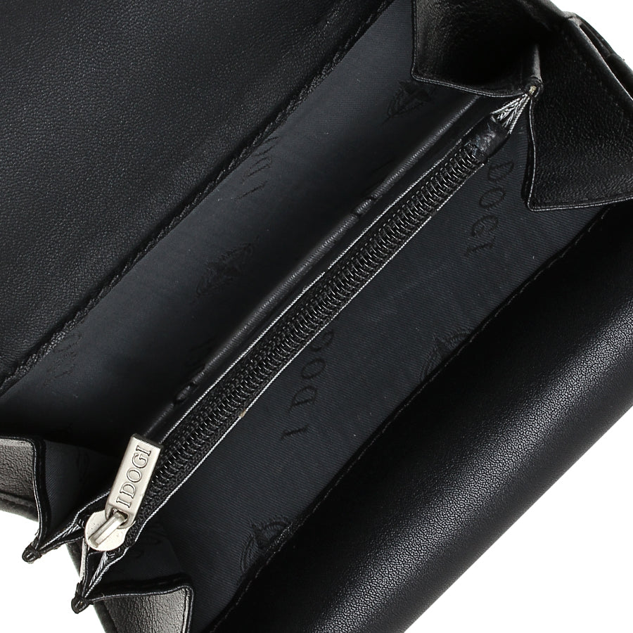 Компактне чорне портмоне зі складаннями Tony Perotti — Cortina 5115 Nero