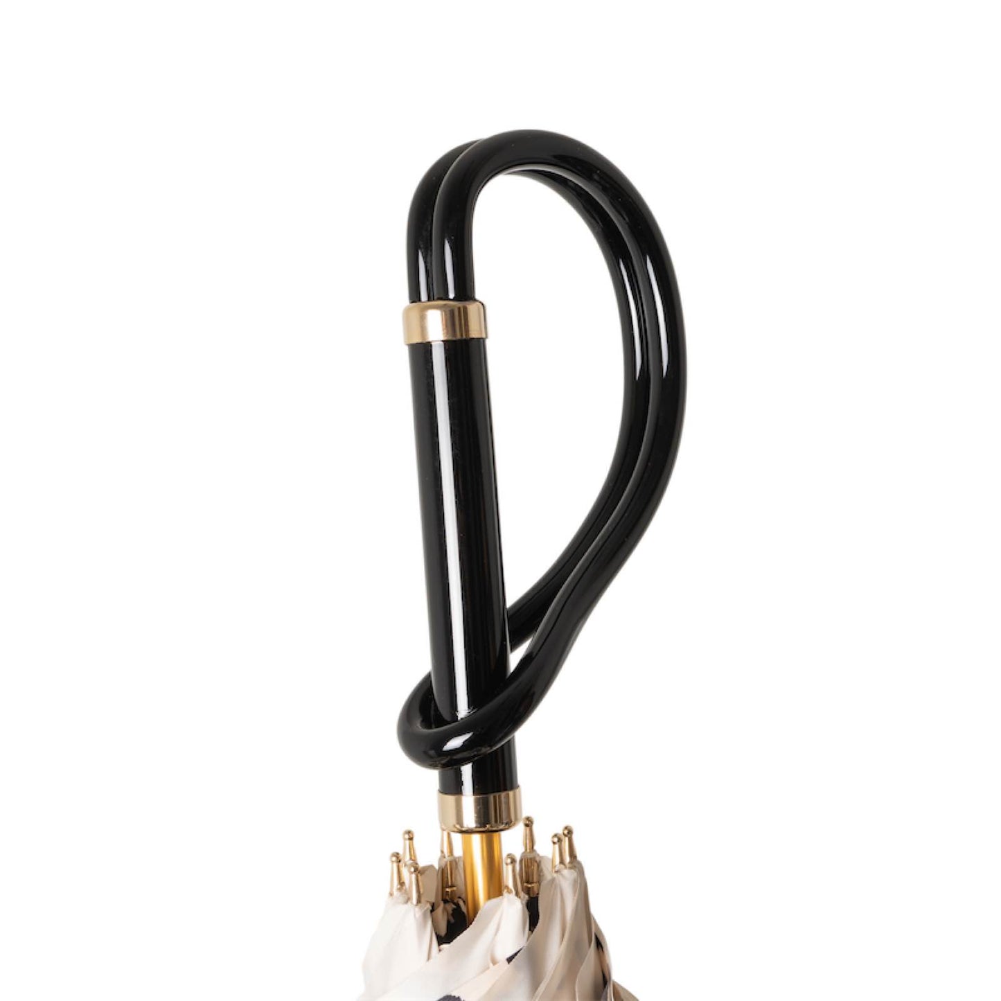 Luxury handmade Pasotti women’s ivory cane umbrella from Italy
