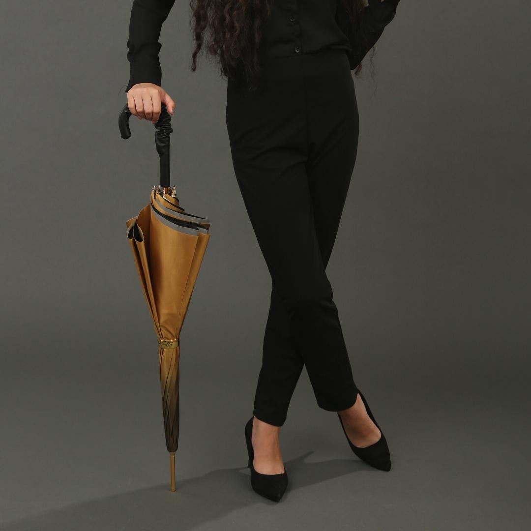 Pasotti bronze floral umbrella detail
