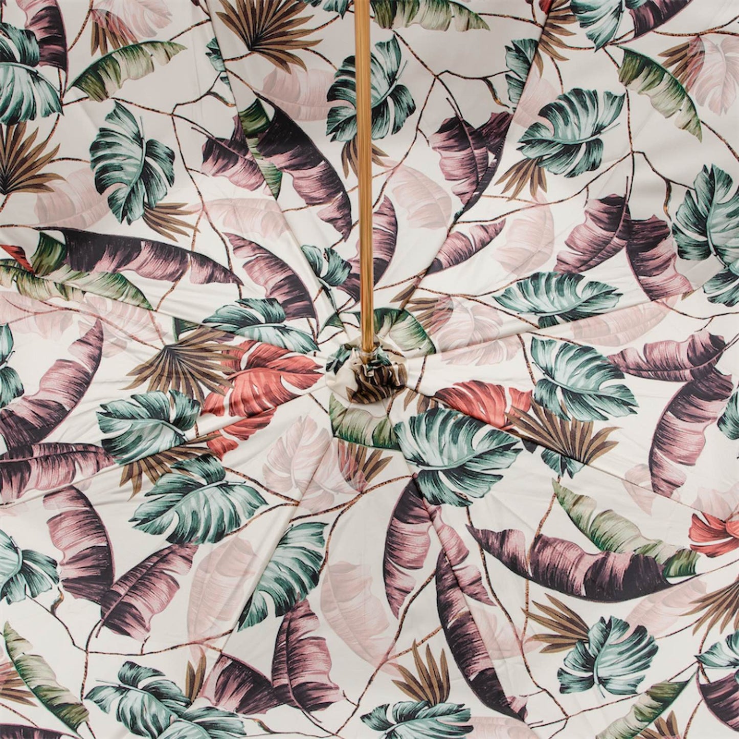 Luxury handmade Pasotti burgundy tropical umbrella from Italy 