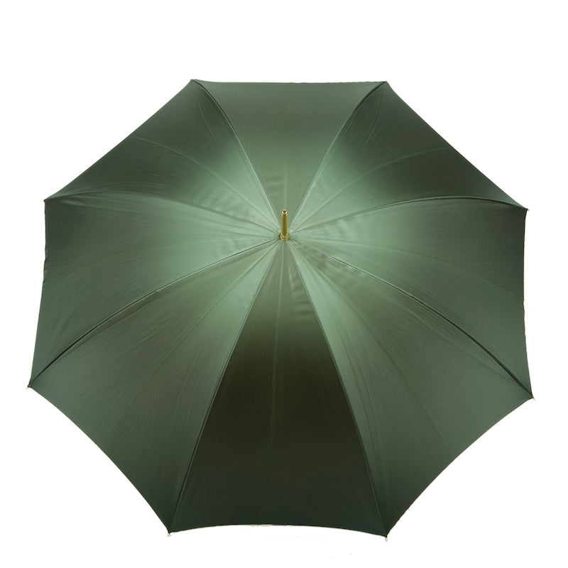 Pasotti green umbrella on a white background