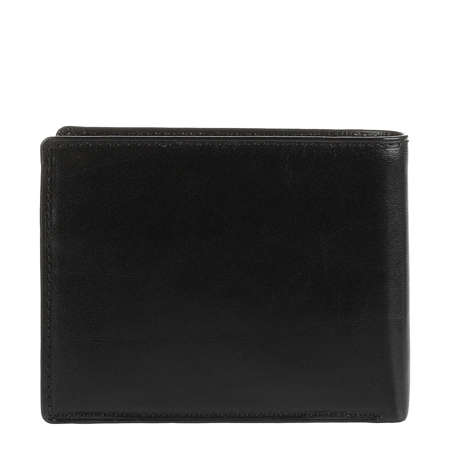 Back view of the closed Tony Perotti men’s leather wallet