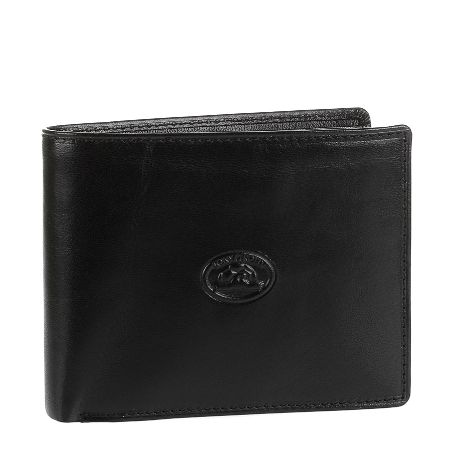 Closed Tony Perotti Italico 534 Nero wallet, black full-grain leather
