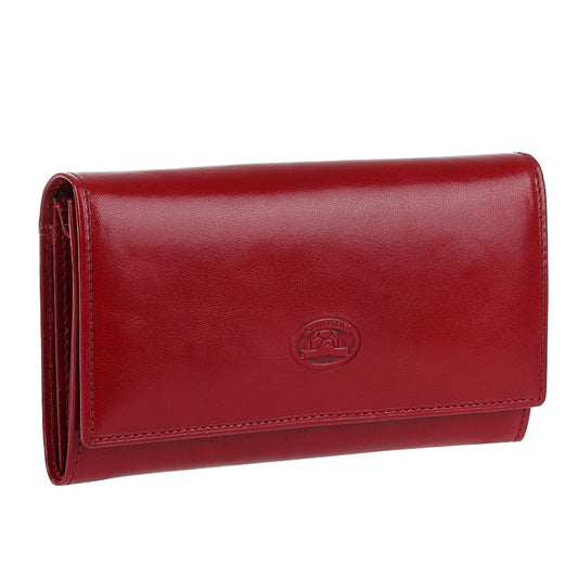 Leather women's red wallet Tony Perotti Italico 1073 rosso