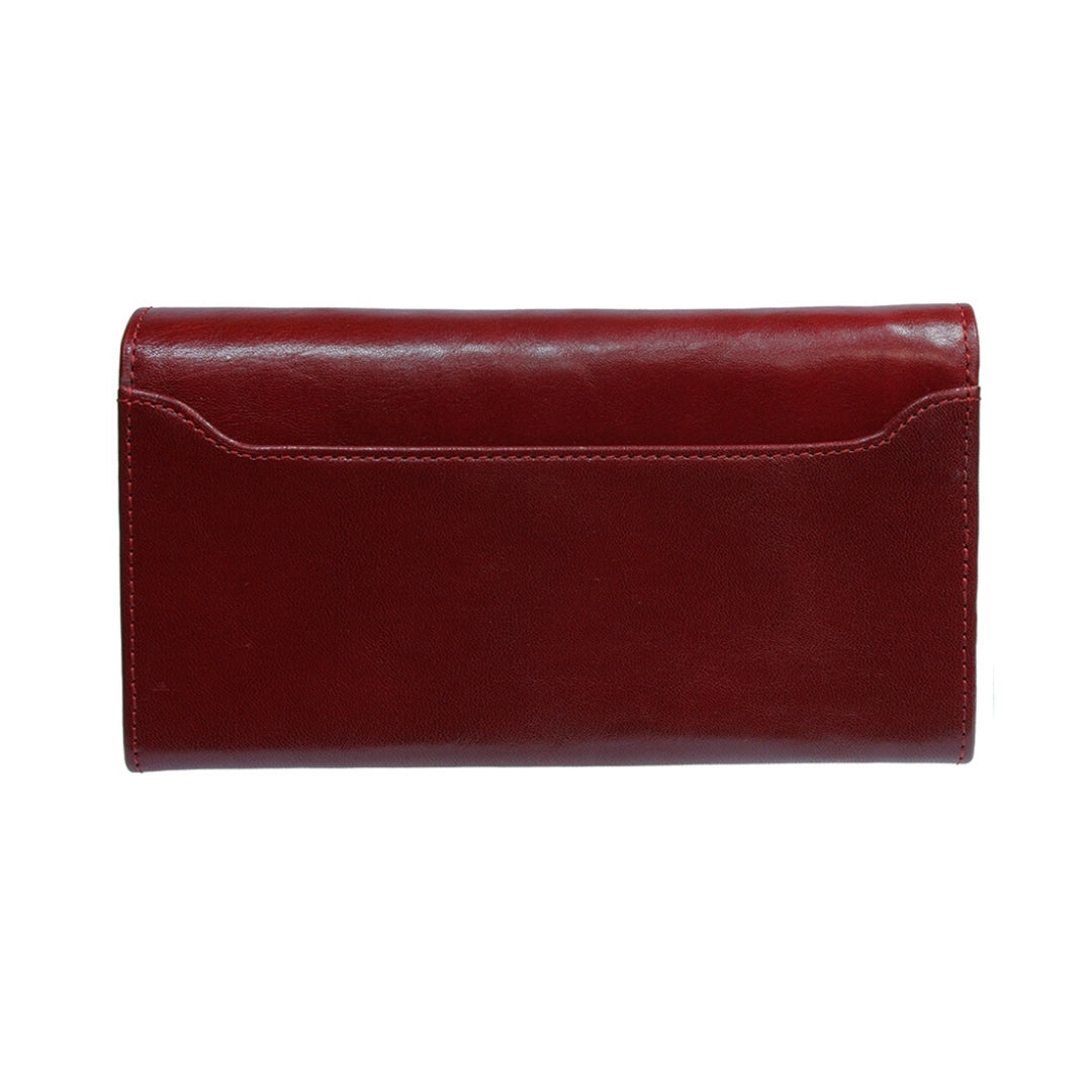Tony Perotti Accademia 1526 Rosso women’s wallet front and back view