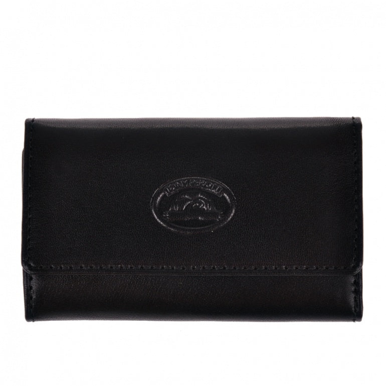 Tony Perotti black bull leather key case — Italico 1117 nero