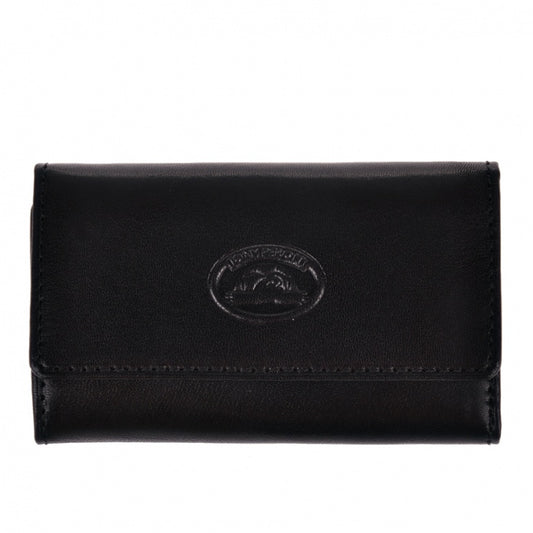 Tony Perotti black bull leather key case — Italico 1117 nero