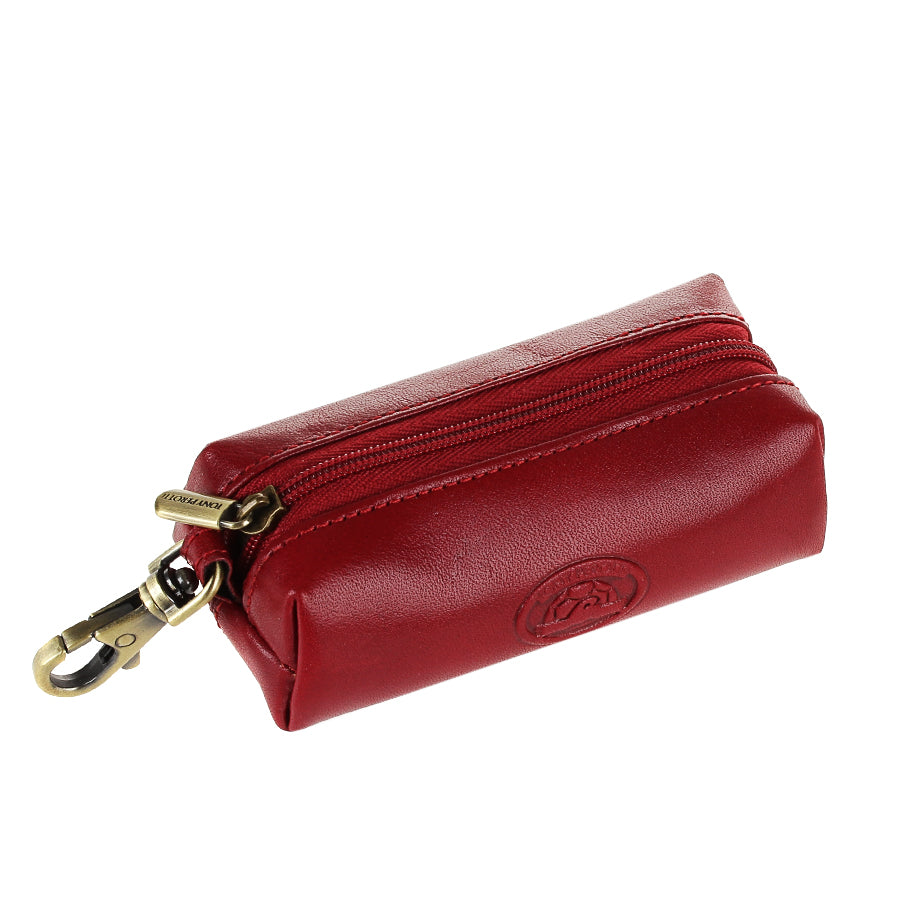 Red leather key case detail — Tony Perotti Italico 109 rosso