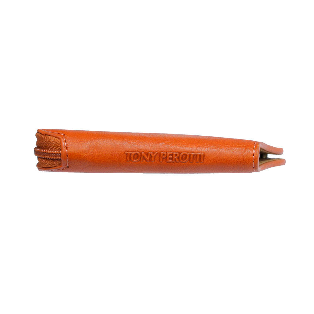 Tony Perotti Nevada 2694 arancio — seen edge-on with «TONY PEROTTI» embossed along the side and the key heads showing at the end