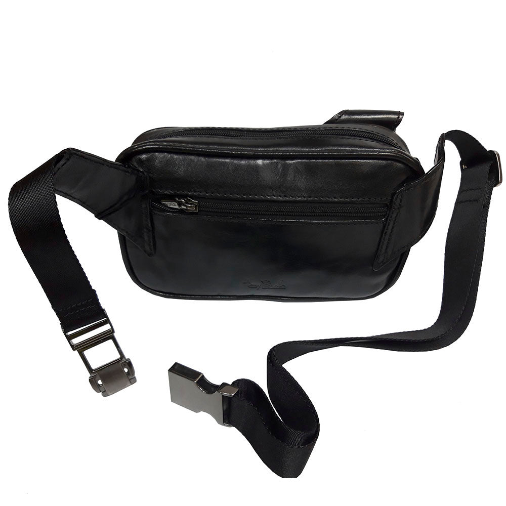 The black Italico 8606 with the webbing belt spread out and the side-release buckle open