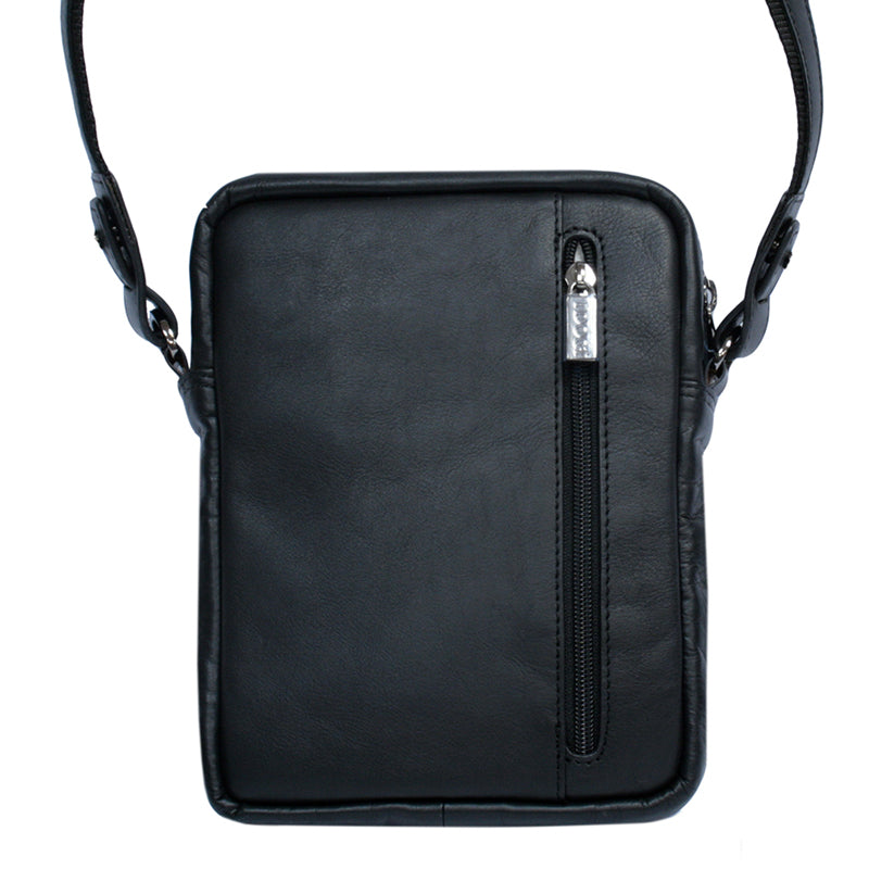 Back of the black Cortina 6049 — the vertical zip pocket running down the panel