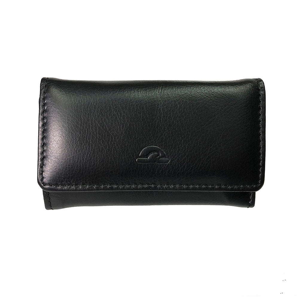 Tony Perotti New Rainbow 1117 nero — closed at an angle, showing the soft matte calf leather and the press stud