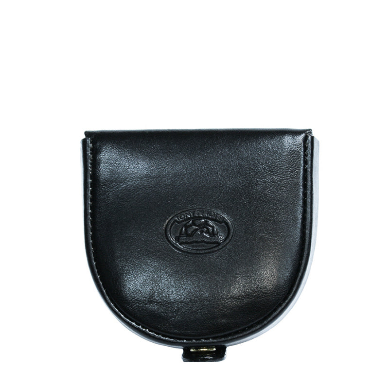 Tony Perotti black bull leather coin pouch — Italico 1196 nero