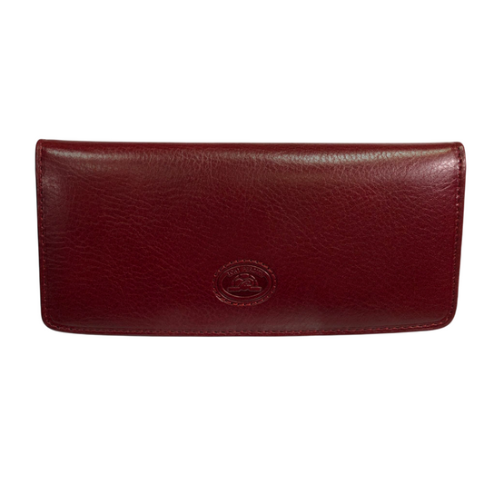 Tony Perotti Italico 2701Z rosso women's red leather wallet — angled front view