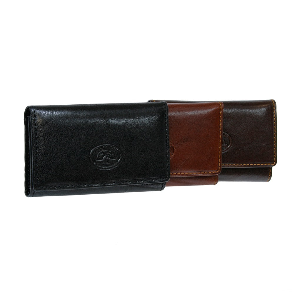 Tony Perotti Italico 2532 key holder in three colors: black, cognac and brown