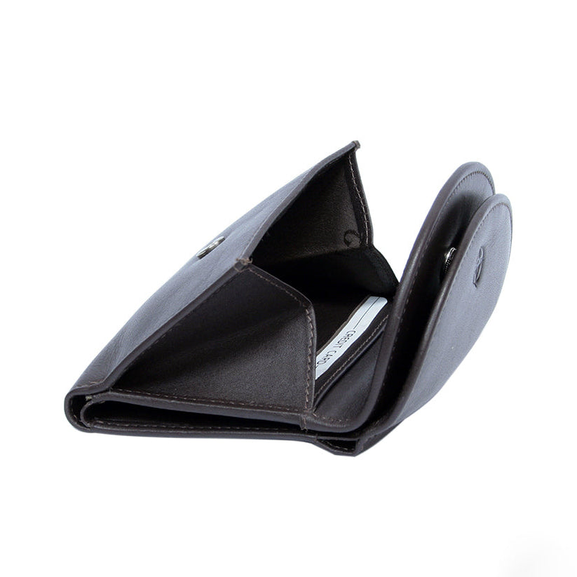 Tony Perotti Cortina 5055 moro opened at an angle — the flap raised and a card in the slot