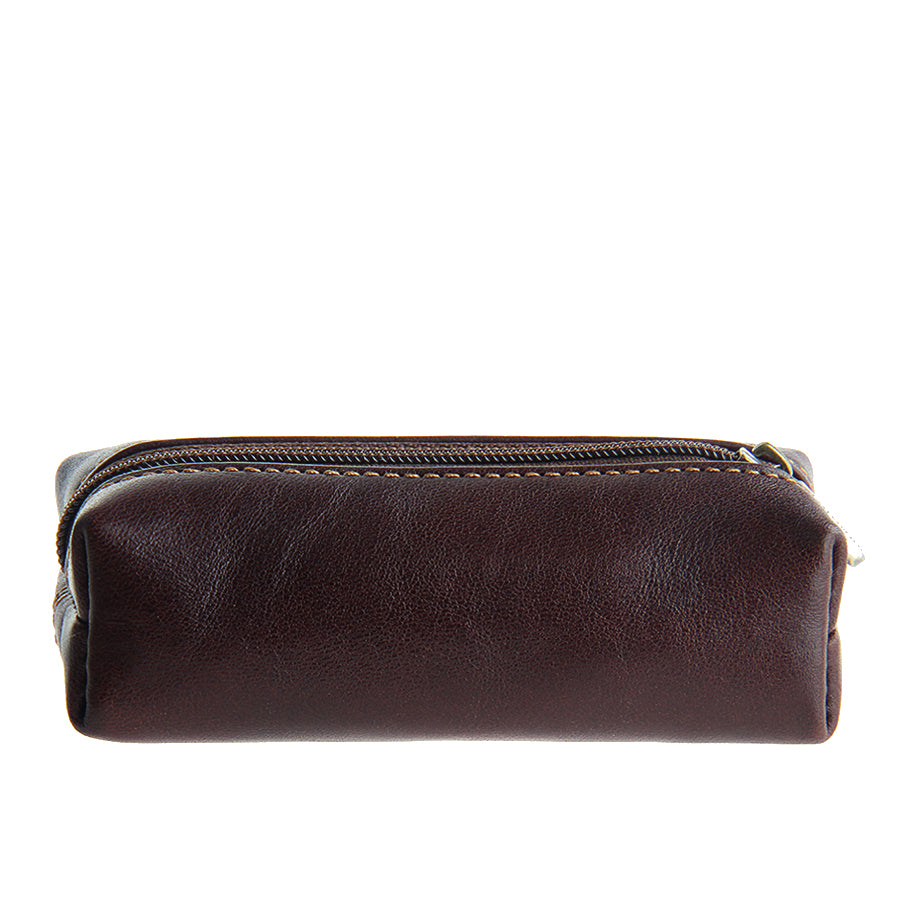 Dark brown leather key case back — Tony Perotti Italico 109 moro 